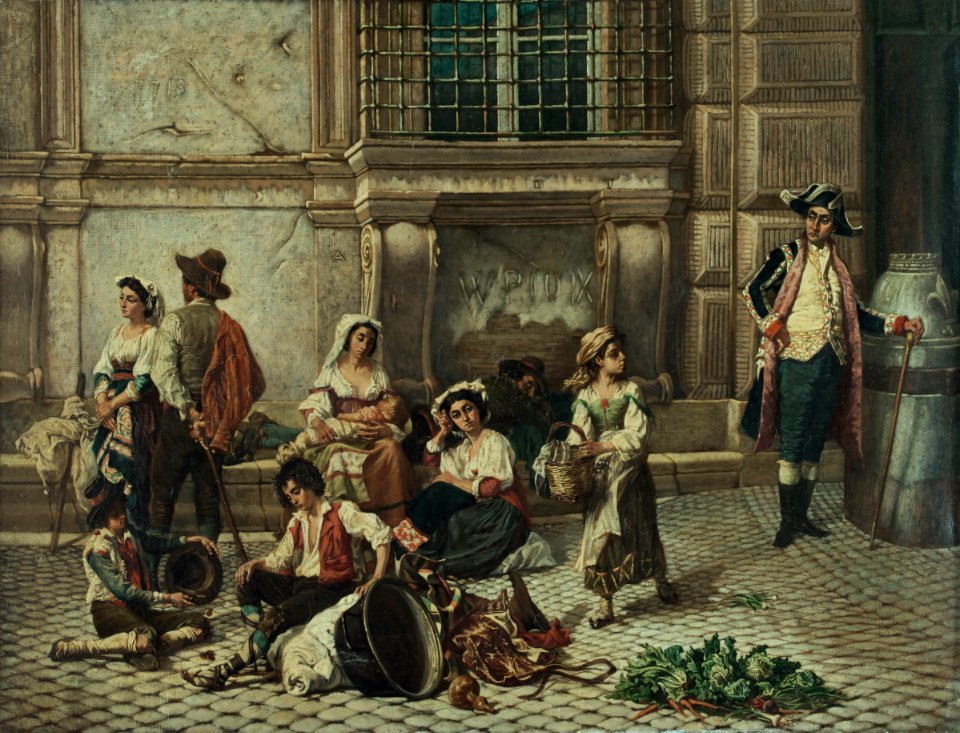 Auguste Dutuit - Porte du palais Farnèse à Rome - PDUT1699 - Musée des Beaux-Arts de la ville de Paris