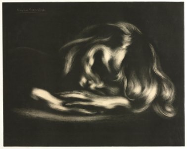 Auguste Clot (French, 1858-1936), Eugène Carrière (French, 1849-1906), Ambroise Vollard - Sleep (Jean-René Carrière), from L'Album d'estampes originales de la Galerie Vollard - 1954.334 - Cleveland Museum of Art