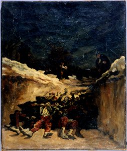 Auguste Lançon - Zouaves morts dans une tranchée Scène de la guerre de 1870 - P1728 - Musée Carnavalet