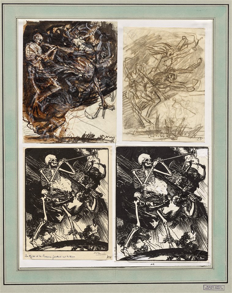 Auguste Louis Lepère (French, 1849-1918) - La Mort et les Passions fondant sur la terre - 1974.149 - Cleveland Museum of Art