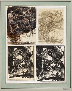Auguste Louis Lepère (French, 1849-1918) - La Mort et les Passions fondant sur la terre - 1974.149 - Cleveland Museum of Art