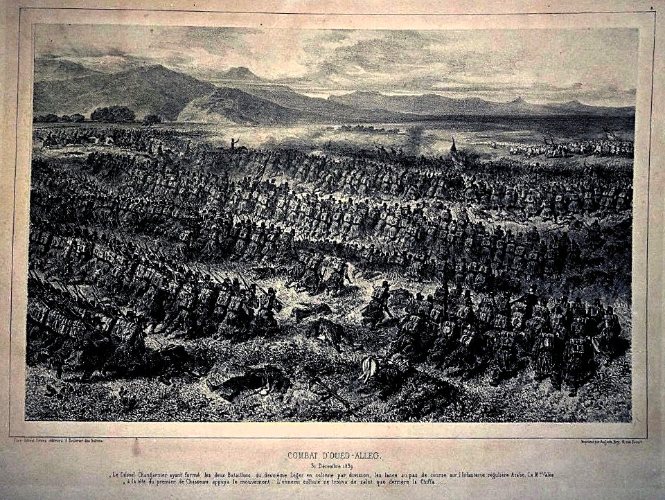Auguste Raffet - Combat d'Oued el Alleug