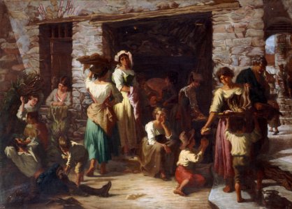 Auguste Dutuit - Scène de rue en Italie - PDUT1696 - Musée des Beaux-Arts de la ville de Paris
