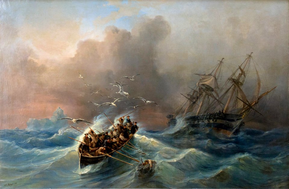 Auguste Mayer 1860 La frégate l'Herminie
