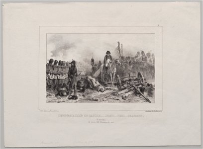 Auguste Raffet (French, 1804-1860) - Lithographic Album of 1837, Half-Battalion at Left…Aim...Fire...Load - 2008.182 - Cleveland Museum of Art