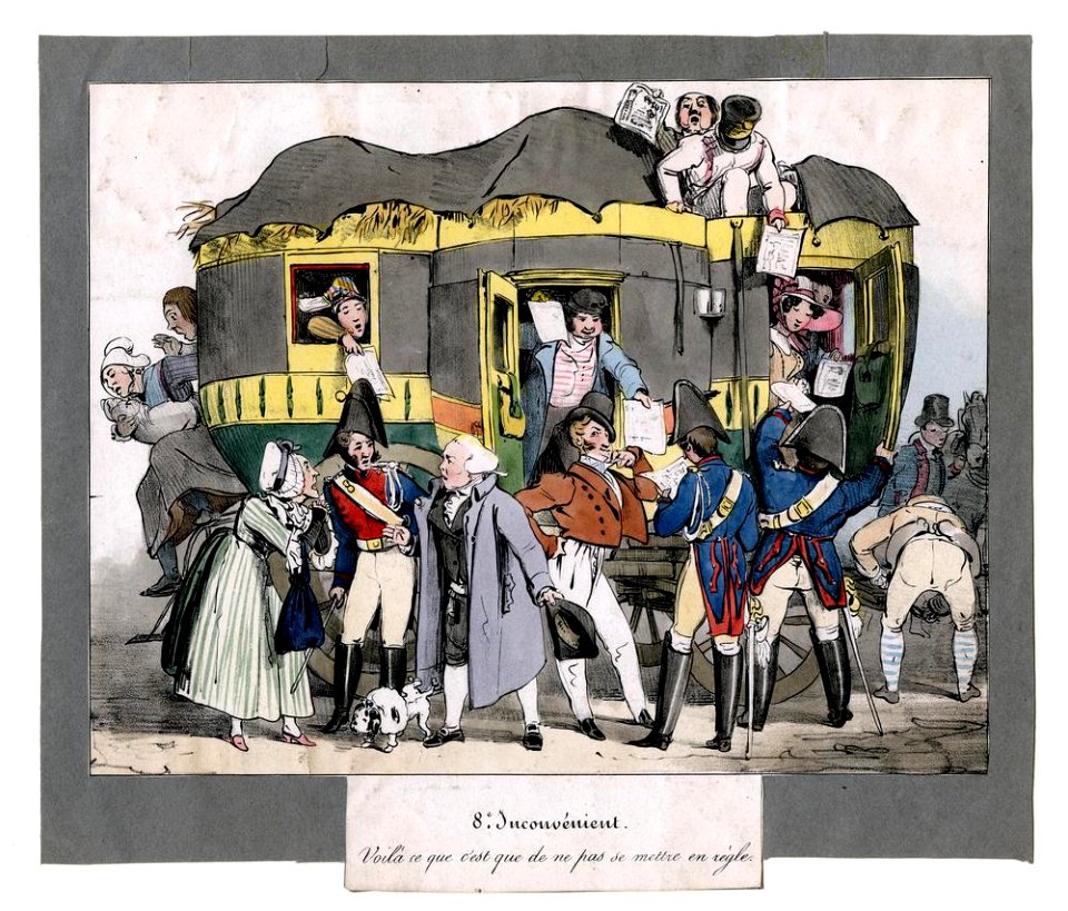Auguste-Xavier Leprince, Inconvéniens d'un voyage en diligence--8--British Museum