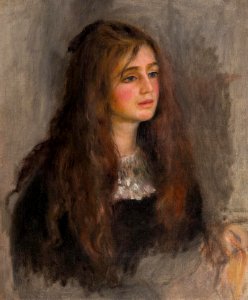 Auguste Renoir - Portrait de Julie Manet - Musée Marmottan-Monet. Free illustration for personal and commercial use.