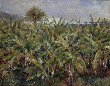 Auguste Renoir - Field of Banana Trees - Google Art Project. Free illustration for personal and commercial use.