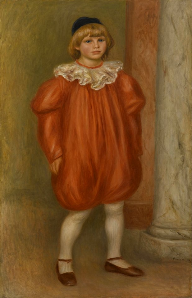 Auguste Renoir - Claude Renoir in Clown Costume - Google Art Project