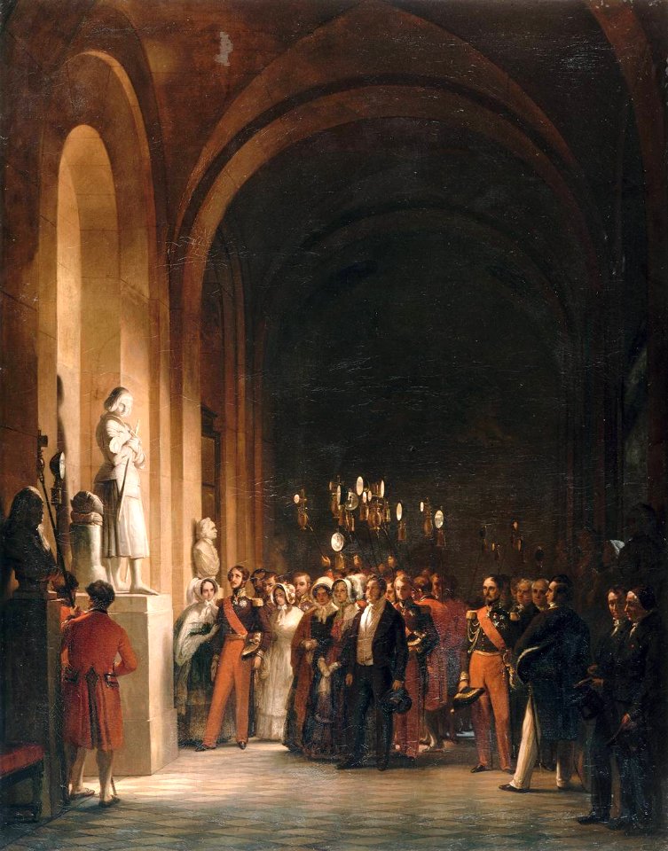 Auguste Vinchon - Louis-Philippe et la statue de Jeanne d'Arc à Versailles