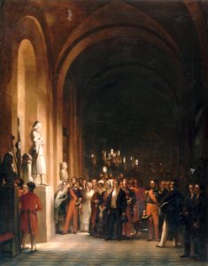 Auguste Vinchon - Louis-Philippe et la statue de Jeanne d'Arc à Versailles