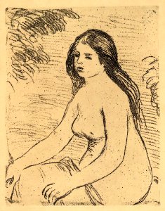 Auguste Renoir Femme nue assise 1906