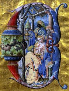 Augustins - Antiphonaire de Philippe de Lévis, évèque de Mirepoix - Adoration des Mages - Antoine Olivier 1533-1537