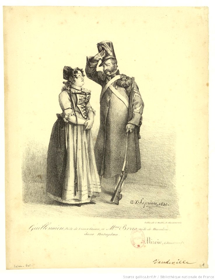 Auguste-Xavier Leprince--Guillemain--Bras--Rataplan--1822