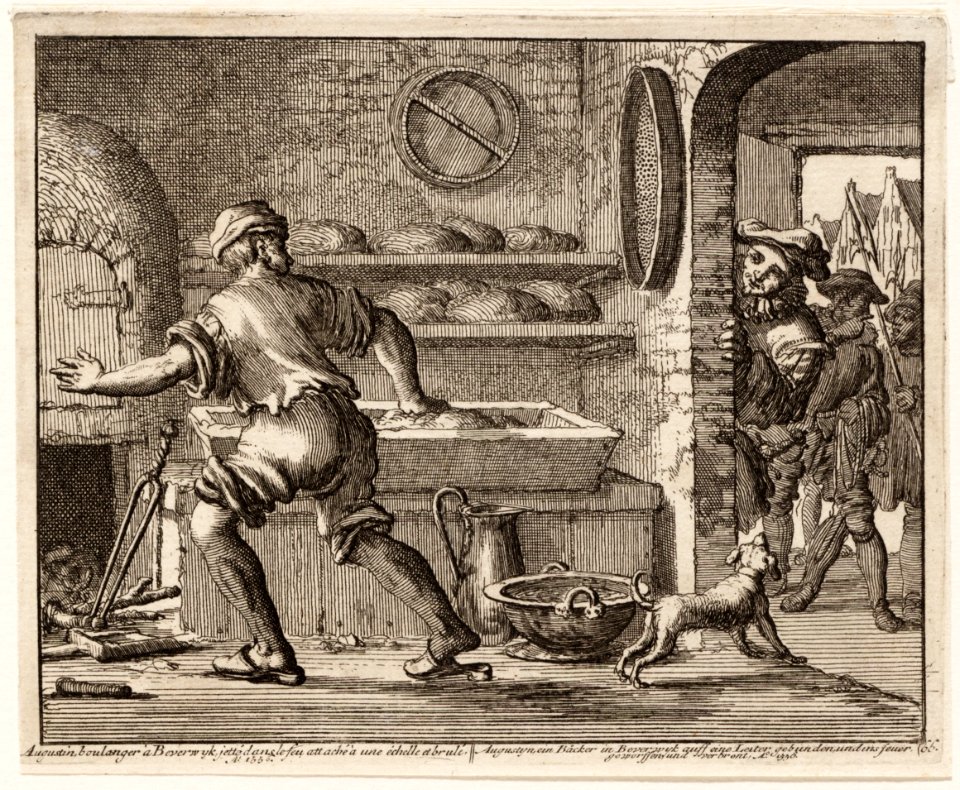Augustijn de Bakker te Beverwijk tijdens zijn werk gevangen genomen, objectnr A 41913