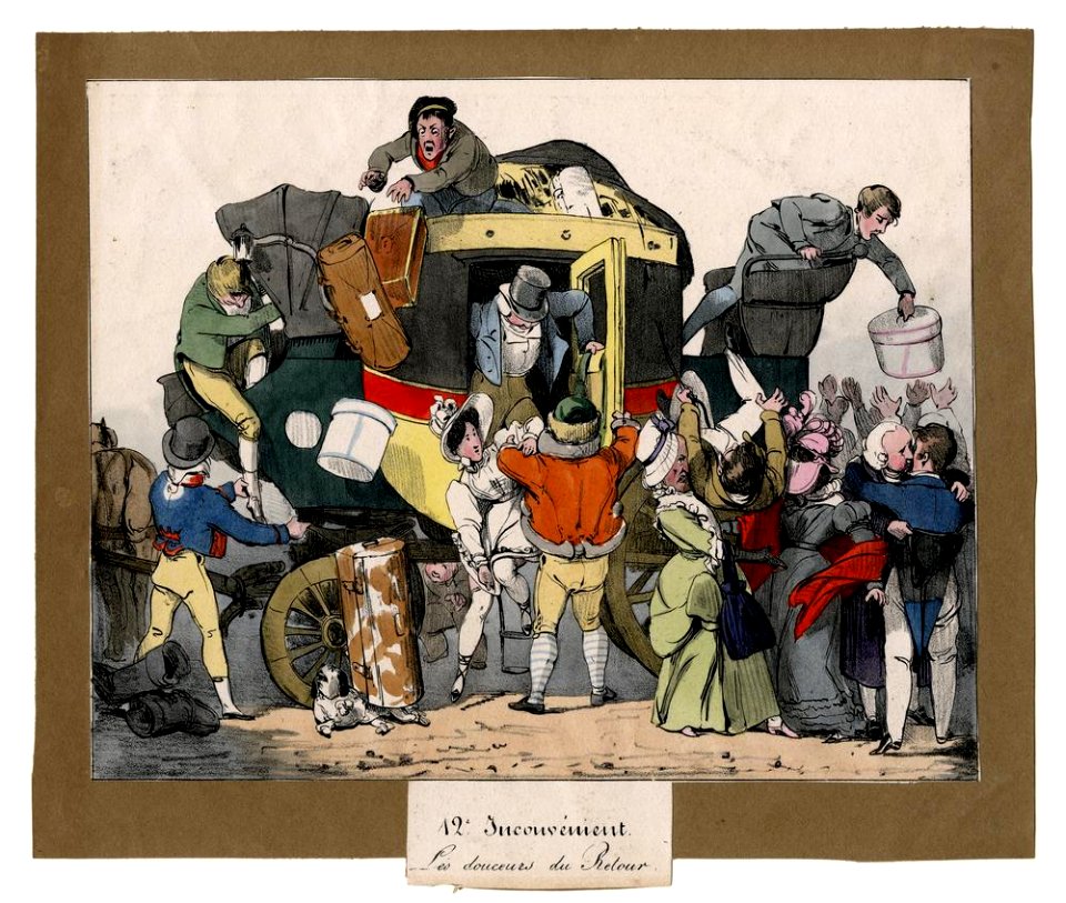 Auguste-Xavier Leprince, Inconvéniens d'un voyage en diligence--12--British Museum
