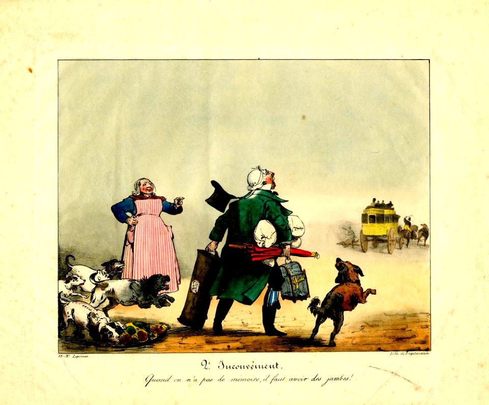 Auguste-Xavier Leprince, Inconvéniens d'un voyage en diligence--2--British Museum