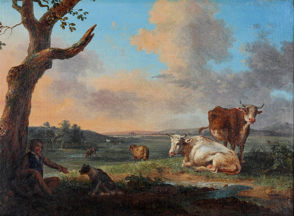 Auguste-Xavier Leprince, pastoral scene, 1816