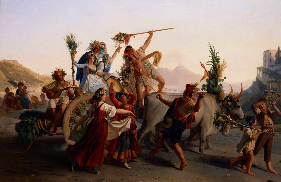 Auguste-Alexis Canzi (1813-66) - Le Retour du Pélerinage à la Madone de l'Arc - RCIN 406998 - Royal Collection