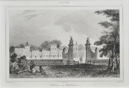 Augustin François Lemaitre - Wilanów Palace from the front court - Google Art Project