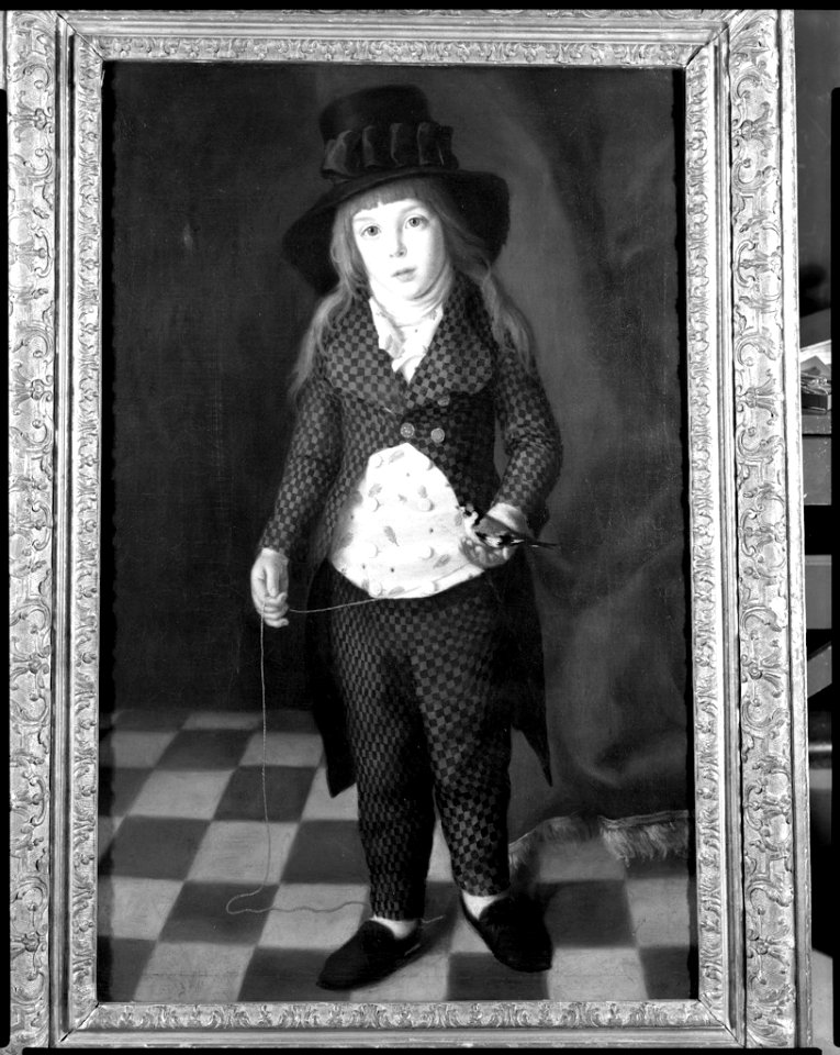 Augustin Esteve - Portrait of a Boy with a Bird - 1966.49 - Fogg Museum