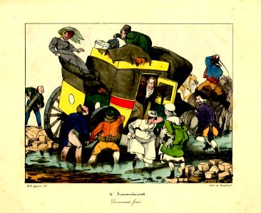 Auguste-Xavier Leprince, Inconvéniens d'un voyage en diligence--6--British Museum