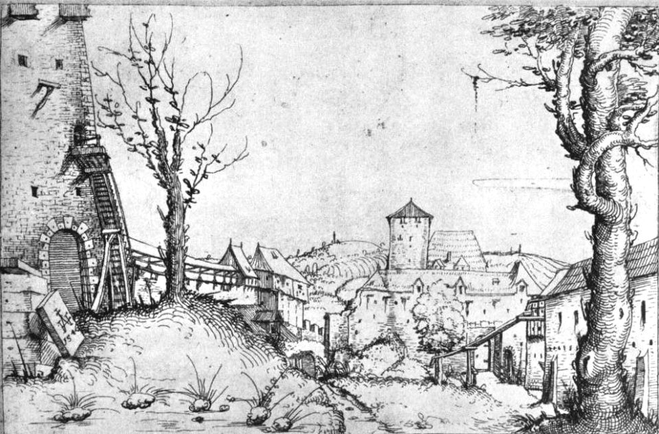 Augustin Hirschvogel - A Castle Yard - WGA11426
