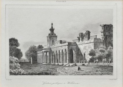 Augustin François Lemaitre - View of the Gothic Gallery in the Wilanów Palace - Google Art Project