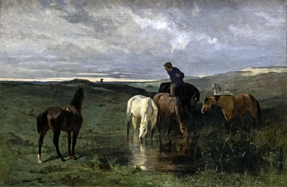Augustins - L'Abreuvoir - Evariste-Vital Luminais - Inv Ro 163
