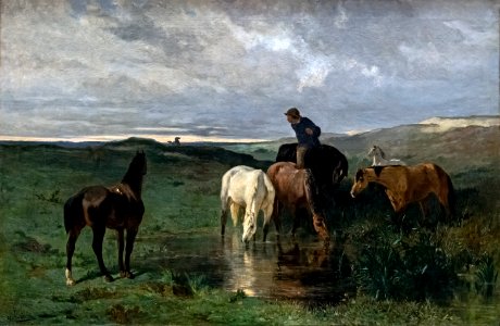 Augustins - L'Abreuvoir - Evariste-Vital Luminais - Inv Ro 163