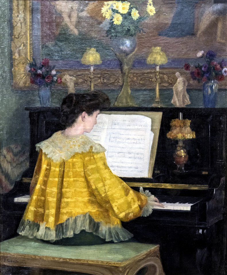 Augustins - Jeune femme au piano - François Gauzi (RO 1035)