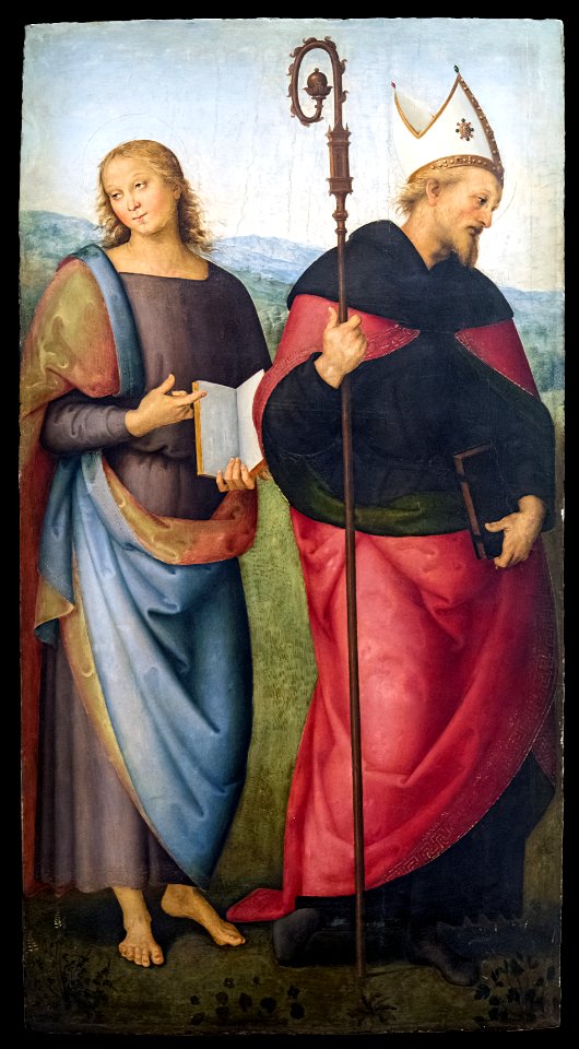Augustins - Saint Jean l'Évangéliste et saint Augustin par il Perugino 2004 1 25