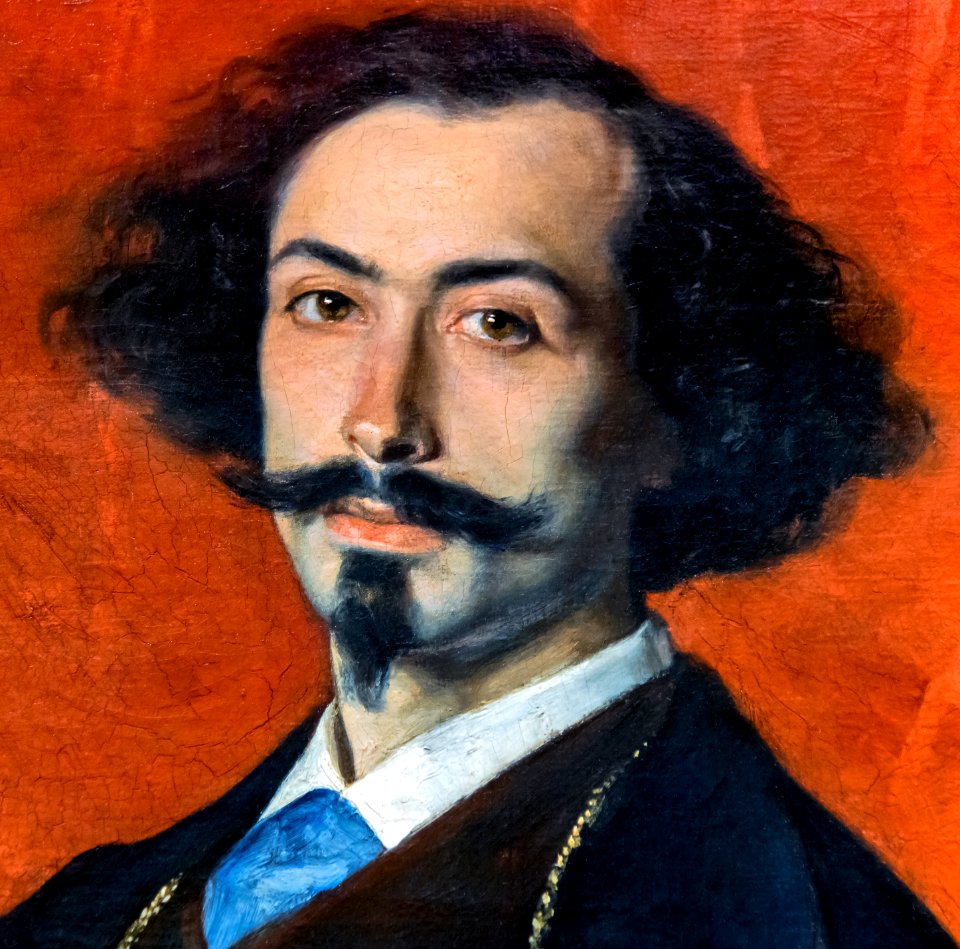 Augustins - Portrait du peintre espagnol Matías Moreno - Charles Durand dit Carolus-Duran P1652 (close-up)