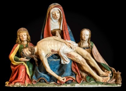Augustins - Vierge de Pitié avec saint Jean et sainte Marie Madeleine - RA 590. Free illustration for personal and commercial use.