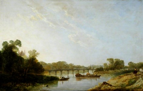 Augustus Wall Callcott (1779-1844) - A View of the Thames, with Eton Chapel - 622737 - National Trust
