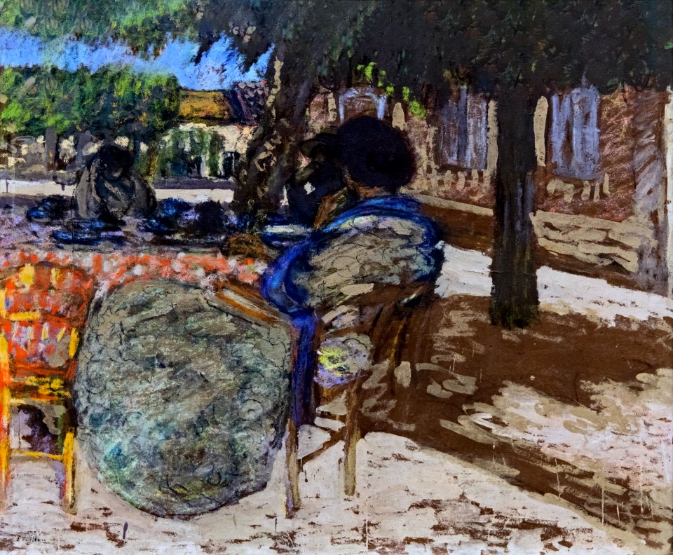 Augustins - Sous les arbres du pavillon rouge - Edouard Vuillard Inv. D 1946 1