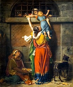 Augustins - Les adieux du consul Boetius à sa famille - Victor Schnetz D 1886 2