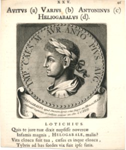 Auitus Varius Antoninus Heliogabalus Erfgoedcentrum Rozet 315 191 d 6 a-d