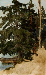 Aukusti Uotila - Landscape from Tavastia , Unfinished - A-1993-197 - Finnish National Gallery