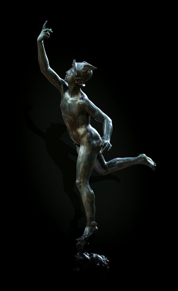 Augustins- Mercure d'après Giambologna - oeuvre de 1624 par le fondeur Bernard PY