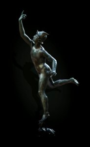 Augustins- Mercure d'après Giambologna - oeuvre de 1624 par le fondeur Bernard PY