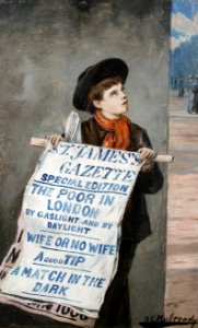 Augustus Edwin Mulready A London Newsboy