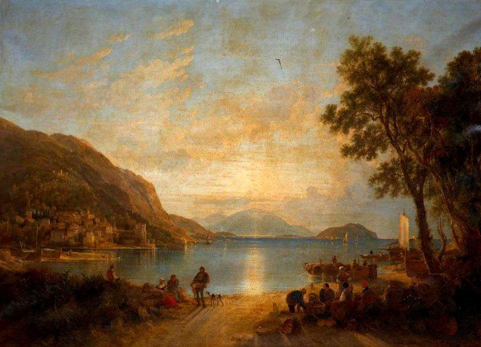 Augustus Wall Callcott (1779-1844) - On an Italian Lake (Garda^) - 830814 - National Trust