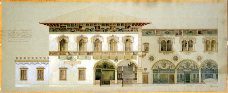 Augusto Sezanne – Sede della Cassa di Risparmio a Rovereto 1