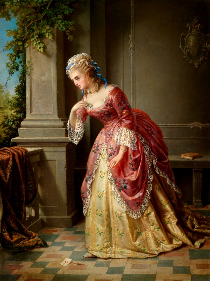 Augusto Tominz Der Liebesbrief 1874