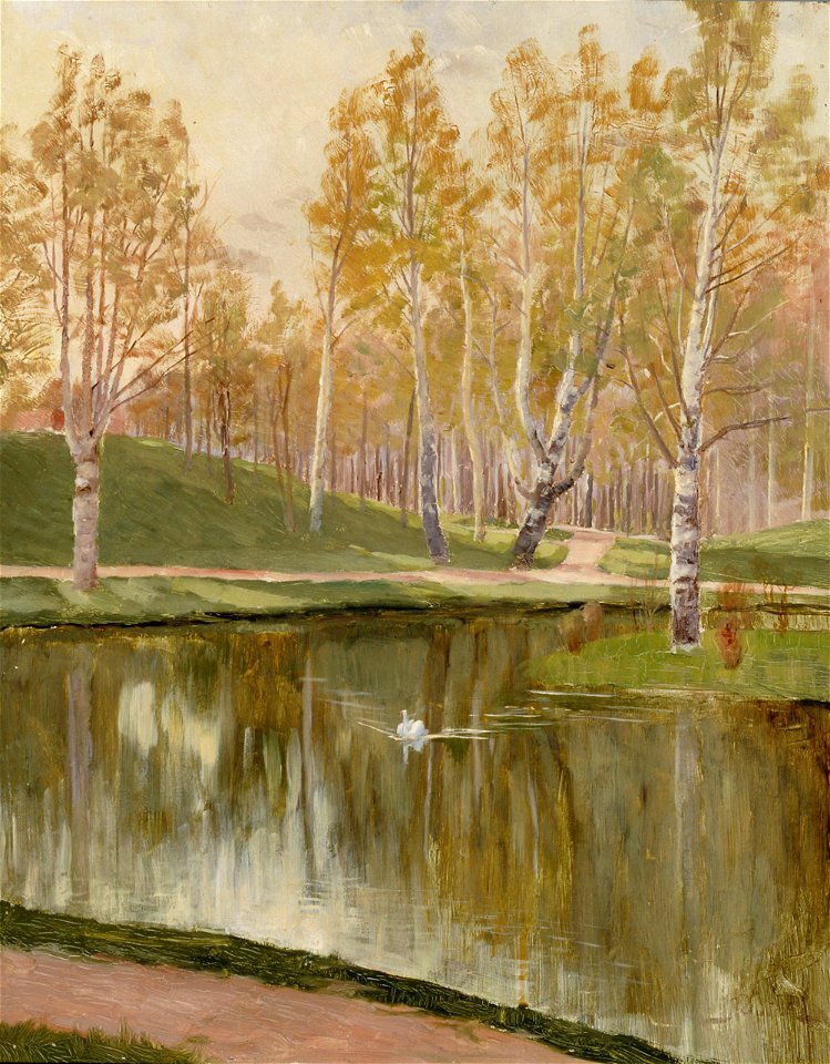 Aukusti Uotila - Kaisaniemen lammikko - A IV 3666 - Finnish National Gallery