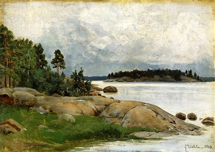 Aukusti Uotila - Landscape - Wiasholmen in the Pelling Islands - A-1994-227 - Finnish National Gallery