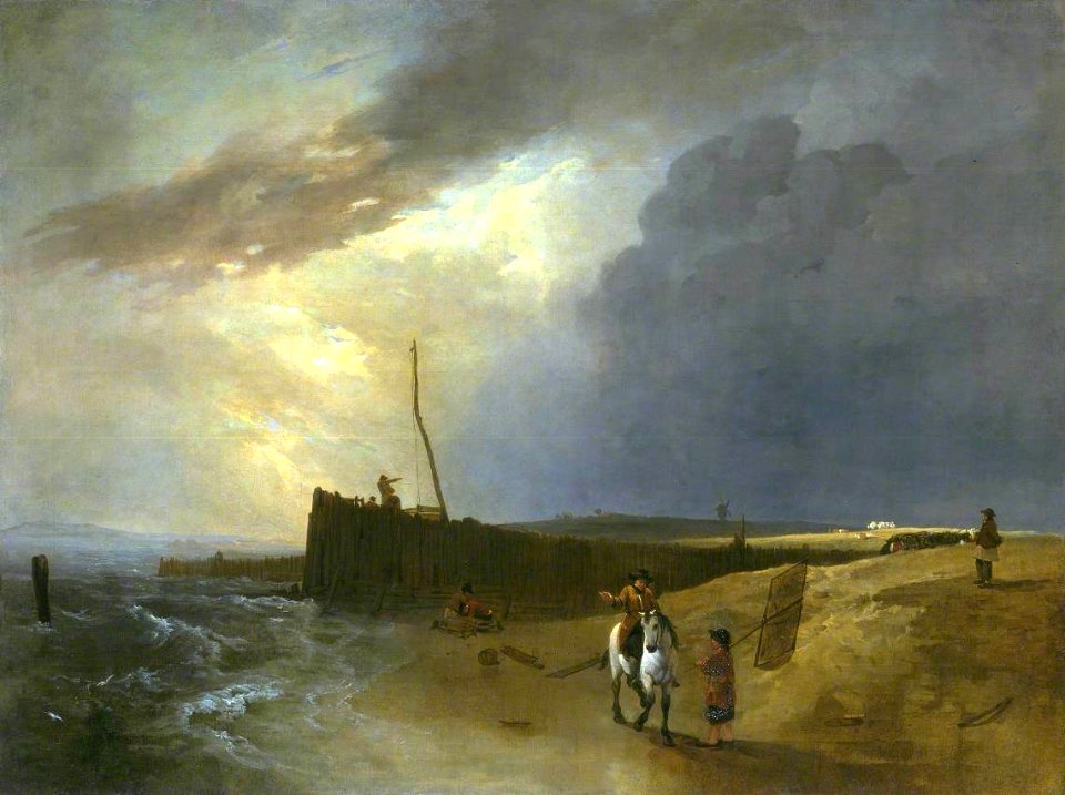 Augustus Wall Callcott (1779-1844) - Littlehampton Pier - N00345 - National Gallery