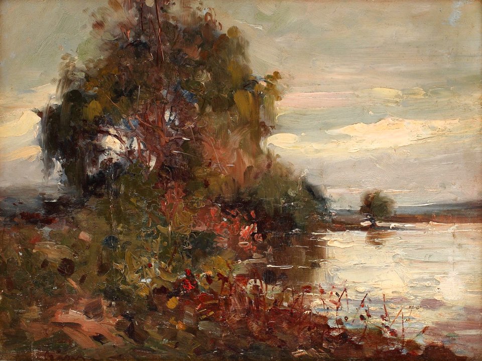 Aurel Baesu - Pisaj lacustru