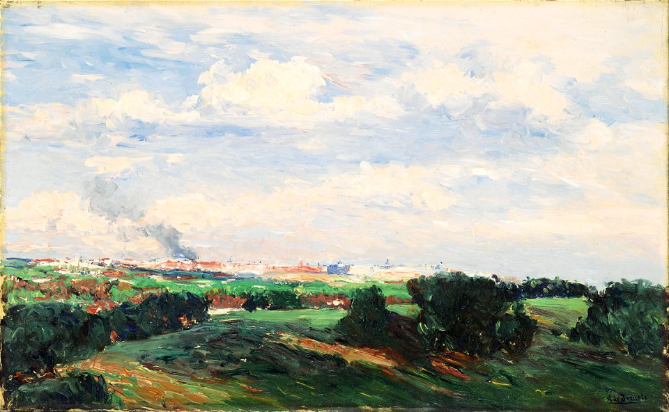 Aureliano de Beruete - View of Madrid from the Plantío de los Infantes or Madrid Seen from El Pardo - Google Art Project